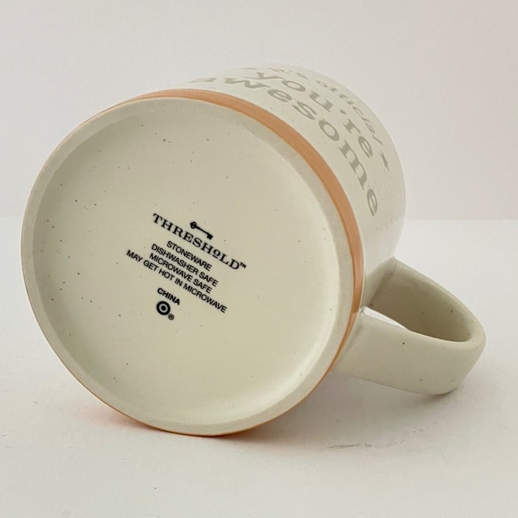 Threshold It's Official You're Awesome Embossed 16 oz. Stoneware Coffee Mug Cup - Picture 5 of 8